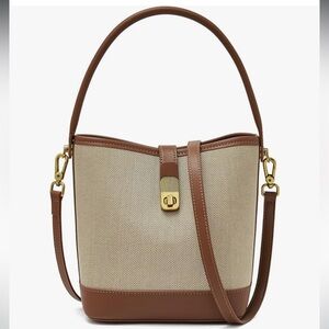 FOXLOVER Small Bucket Bag